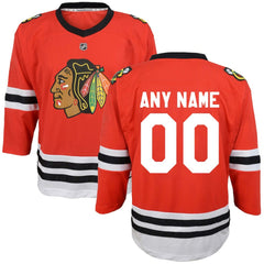 Chicago Blackhawks Youth Replica Custom Jersey