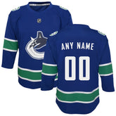 Vancouver Canucks Youth Replica Custom Jersey