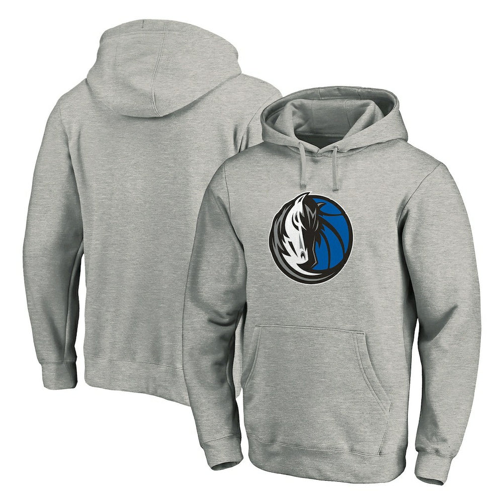 Dallas Mavericks Team Primary Logo Fitted Pullover Hoodie sale - Heather Gray | Fanatics cheap