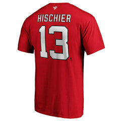 Nico Hischier New Jersey Devils Fanatics Authentic Stack Player Name & Number T-Shirt