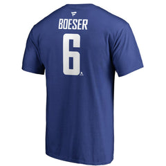 Brock Boeser Vancouver Canucks Fanatics Authentic Stack Player Name & Number T-Shirt