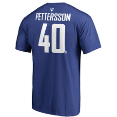 Elias Pettersson Vancouver Canucks Fanatics Authentic Stack Player Name & Number T-Shirt
