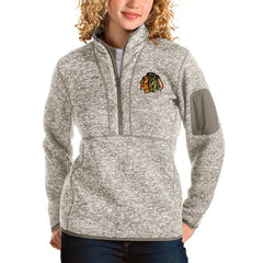 Chicago Blackhawks Antigua Women's Fortune Half-Zip Sweatshirt