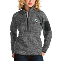 NFL Miami Dolphins Antigua Women's Fortune Half-Zip Pullover Jacket