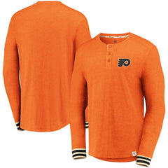 Philadelphia Flyers Fanatics True Classics Henley Long Sleeve T-Shirt