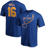 Brett Hull St. Louis Blues Fanatics Authentic Stack Retired Player Name & Number T-Shirt