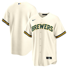 Milwaukee Brewers Home Replica Team Jersey - Cream | Nike