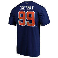 Wayne Gretzky Edmonton Oilers Fanatics Authentic Stack Retired Player Name & Number T-Shirt