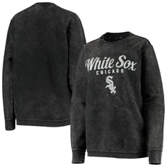 Chicago White Sox G-III 4Her by Carl Banks Women's Comfy Cord Pullover Sweatshirt - Black