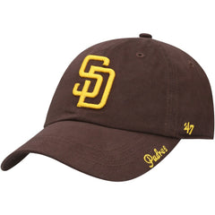 San Diego Padres Women's Team Miata Clean Up Adjustable Hat - Brown | 47 brand