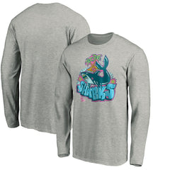 San Jose Sharks Graffiti Shark Long Sleeve T-Shirt