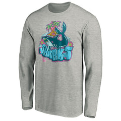 San Jose Sharks Graffiti Shark Long Sleeve T-Shirt