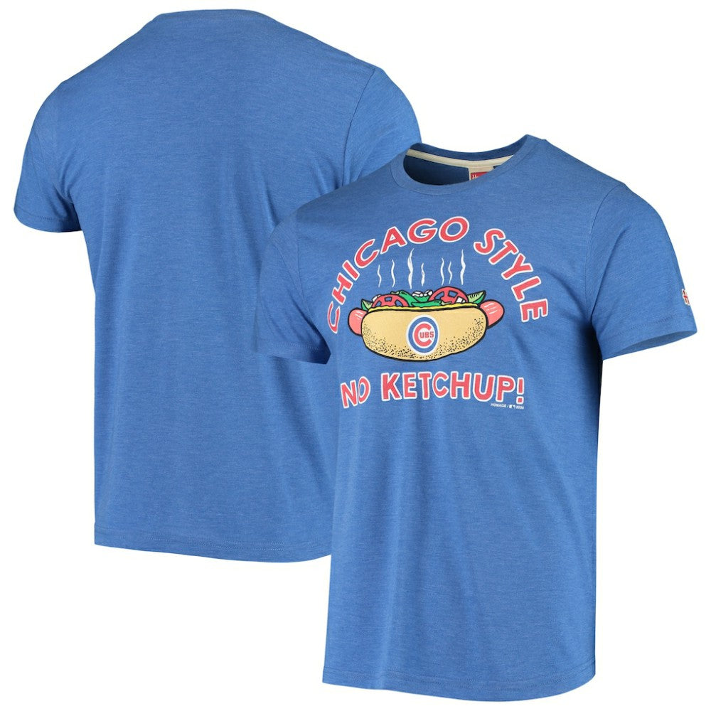 Chicago Cubs Hyperlocal Tri-Blend T-Shirt - Royal