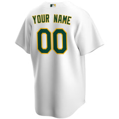 Athletics Home Replica Custom Jersey - White | Nike