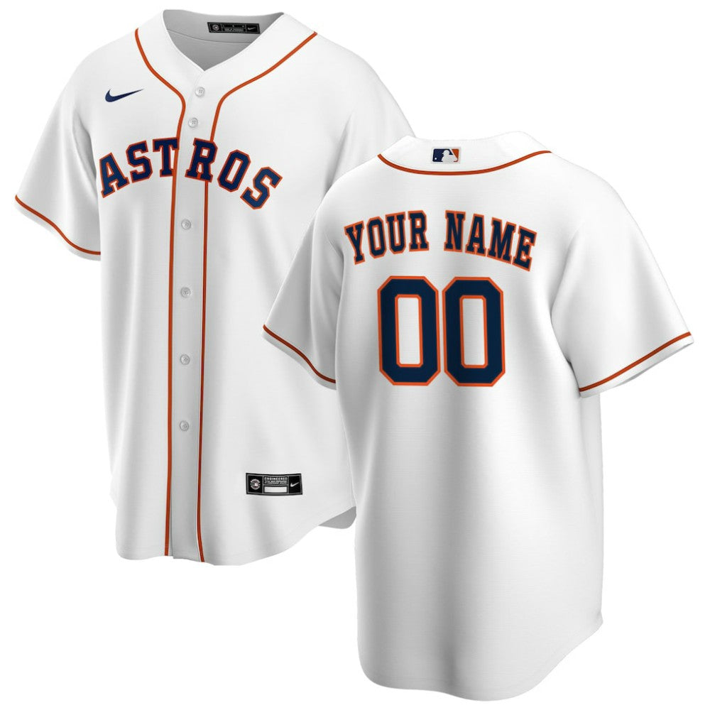 Houston Astros Home Replica Custom Jersey - White | Nike