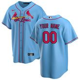 St. Louis Cardinals Alternate Replica Custom Jersey - Light Blue | Nike