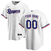 Texas Rangers Home Replica Custom Jersey - White | Nike