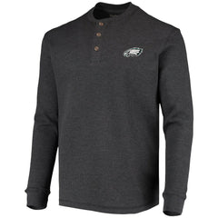 NFL Philadelphia Eagles Dunbrooke Logo Maverick Thermal Henley Long Sleeve T-Shirt