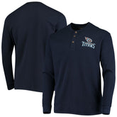 NFL Tennessee Titans Dunbrooke Logo Maverick Thermal Henley Long Sleeve T-Shirt