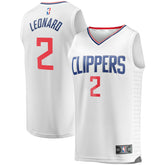 Kawhi Leonard LA Clippers Youth 2020/21 Fast Break Player Jersey - White - Association Edition | Fanatics shop