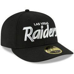 NFL Las Vegas Raiders Omaha Script Low Profile 59FIFTY Fitted Hat