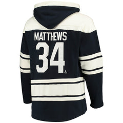 Auston Matthews Toronto Maple Leafs '47 Player Name & Number Lacer Pullover Hoodie