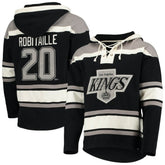 Luc Robitaille Los Angeles Kings '47 Retired Player Name & Number Lacer Pullover Hoodie