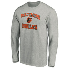 Baltimore Orioles Team Heart & Soul Long Sleeve T-Shirt - Heathered Gray