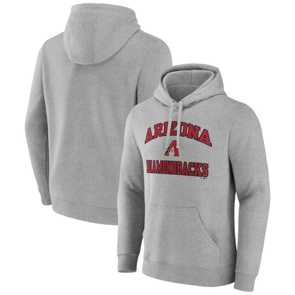 Arizona Diamondbacks MTO Label Heart & Soul Pullover Hoodie - Heather Gray