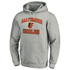 Baltimore Orioles MTO Label Heart & Soul Pullover Hoodie - Heather Gray