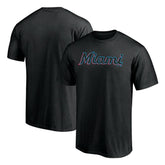 Miami Marlins Official Wordmark T-Shirt - Black