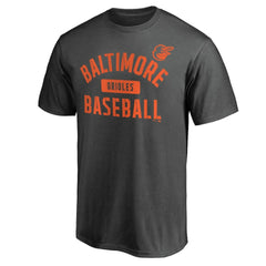 Baltimore Orioles Iconic Primary Pill T-Shirt - Charcoal