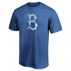 Brooklyn Dodgers Cooperstown Collection True Classics Throwback Logo Tri-Blend T-Shirt - Royal