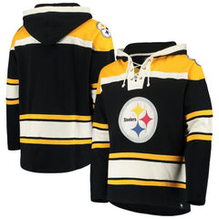 NFL Pittsburgh Steelers '47 Lacer V-Neck Pullover Hoodie