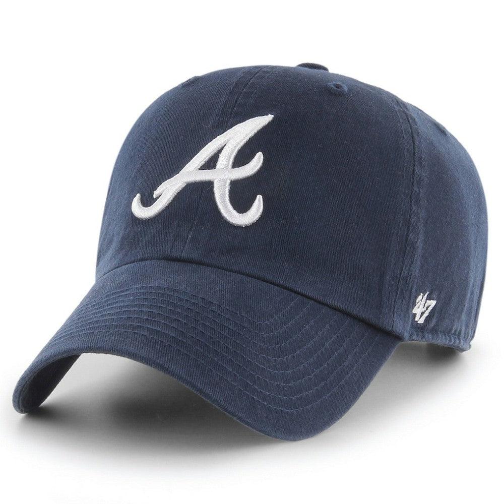Atlanta Braves Clean Up Adjustable Hat - Navy | 47 brand