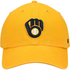 Milwaukee Brewers Clean Up Adjustable Hat - Gold | 47 brand