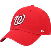 Washington Nationals Clean Up Adjustable Hat - Red | 47 brand
