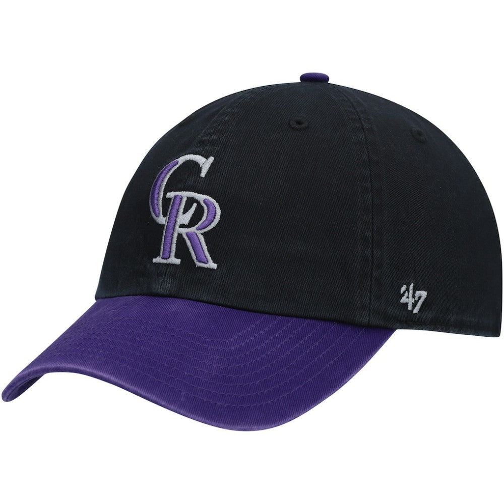 Colorado Rockies Clean Up Adjustable Hat - Black | 47 brand
