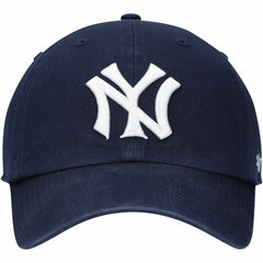 New York Yankees Logo Cooperstown Collection Clean Up Adjustable Hat - Navy | 47 brand