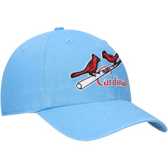 St. Louis Cardinals Logo Cooperstown Collection Clean Up Adjustable Hat - Light Blue | 47 brand