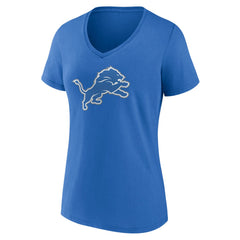 NFL Detroit Lions Women's Primary Team Logo V-Neck T-Shirt