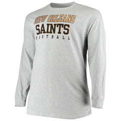 NFL New Orleans Saints Big & Tall Practice Long Sleeve T-Shirt