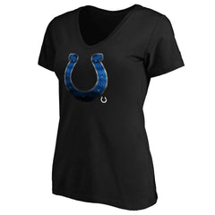 NFL Indianapolis Colts Women's Midnight Mascot Logo V-Neck T-Shirt