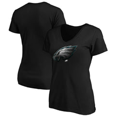 NFL Philadelphia Eagles Women's Midnight Mascot Logo V-Neck T-Shirt