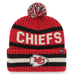 NFL Kansas City Chiefs '47 Bering Cuffed Knit Hat with Pom