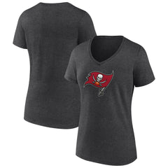 NFL Tampa Bay Buccaneers Women's Primary Team Logo V-Neck T-Shirt