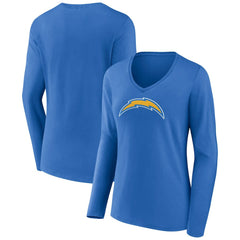 NFL Los Angeles Chargers Women's Primary Team Logo Long Sleeve V-Neck T-Shirt