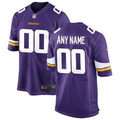 NFL Minnesota Vikings Custom Game Jersey