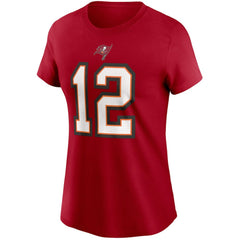 NFL Tampa Bay Buccaneers Tom Brady Women's Name & Number T-Shirt