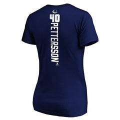 Elias Pettersson Vancouver Canucks Women's Playmaker V-Neck T-Shirt